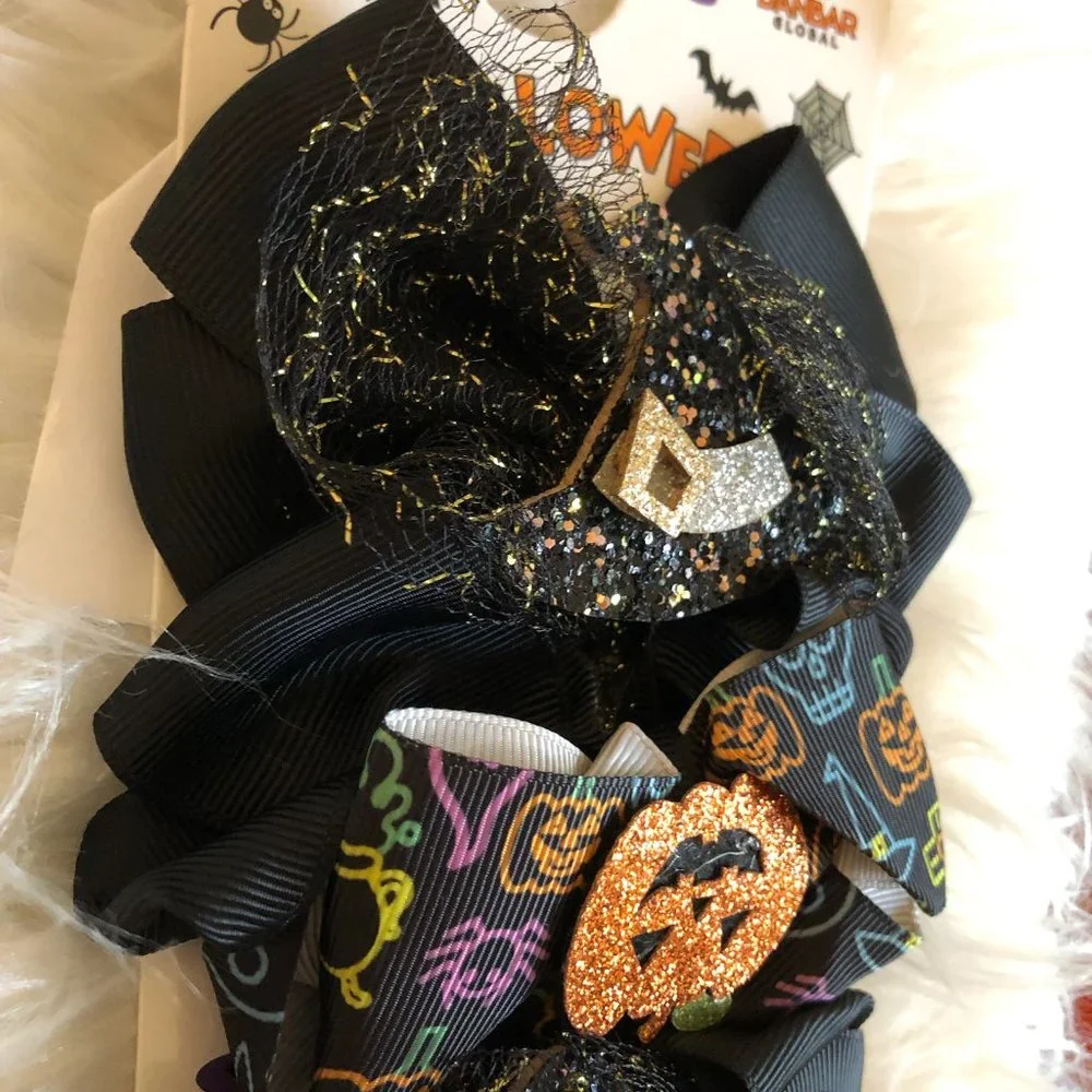 Set of 4 Halloween Hairbows